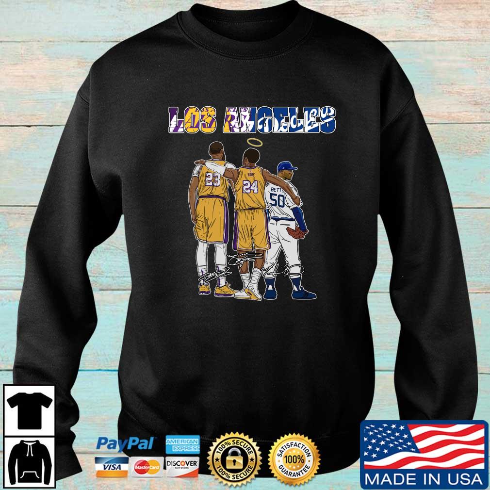 Los Angeles Lakers James and Los Angeles Dodgers Betts Signature