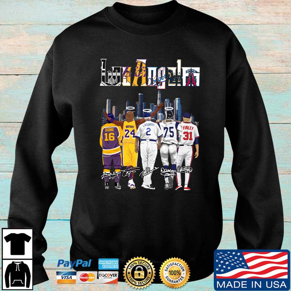 Los Angeles Sports Los Angeles Rams Los Angeles Lakers Los Angeles Dodgers  Los Angeles Angels Los Angeles Kings Signatures Shirt,Sweater, Hoodie, And  Long Sleeved, Ladies, Tank Top