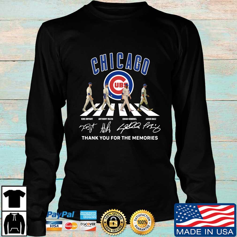 Chicago Cubs Abbey road thank you for the memories signature funny