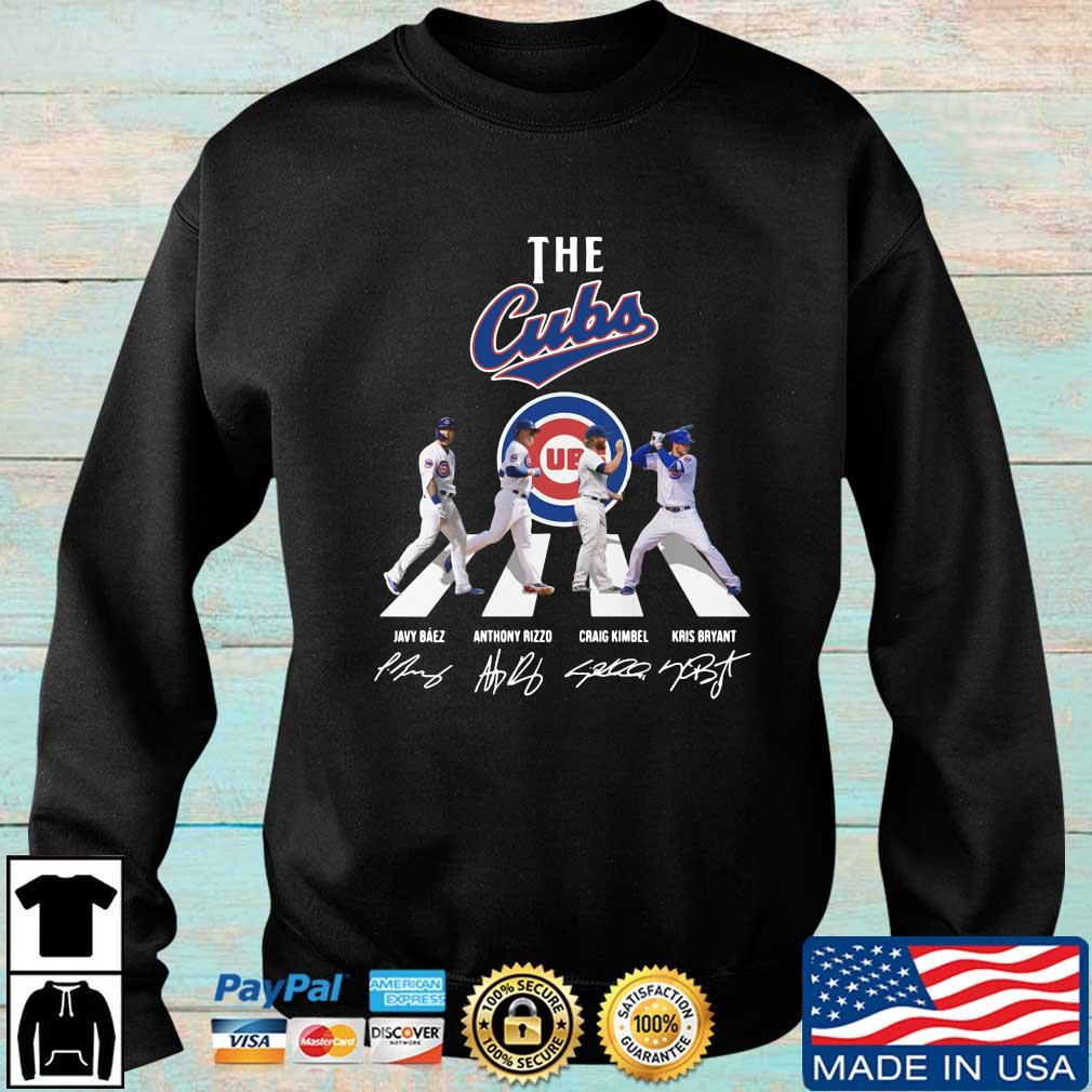 Chicago Cubs Abbey road thank you for the memories signature funny shirt,  hoodie, sweater, long sleeve and tank top